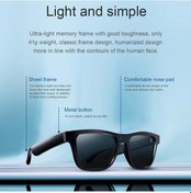 Resim Monyee E10 Akıllı Bluetooth 5.0 Müzik Gözlüğü, Uv400 Koruma, Mikrofonlu, Taşınabilir Saklama Kutusu, Erkek Modeli, Siyah. 