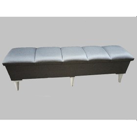 Resim Sandıklı Puf Ayak Uzatma Puf Ayak Ucu Puf Bench Koltuk 120 Cm Ebatlı Renk Gri 