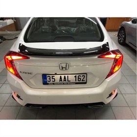 Resim Honda Civic Fc5 2016-2020 Oval Spoiler (Boyasız) 