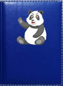 Resim Promosyon Denizi Sevimli Panda 2 Görselli Lacivert Ruhsat Kabı 