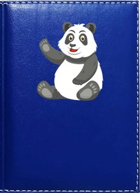 Resim Promosyon Denizi Sevimli Panda 2 Görselli Lacivert Ruhsat Kabı 