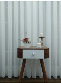 Resim Evdepo Home Kullanıma Hazır Keten Tül Perde (540841891) 