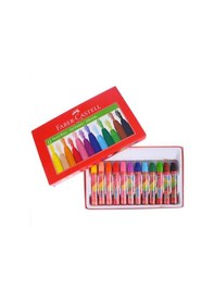 Resim Faber Castell Tam Boy Kuru Boya 12'li ve Pastel Boya 12'li 