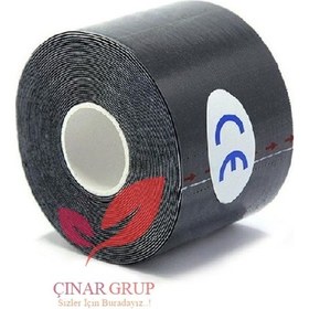 Resim Bia Tape Bandı Siyah Renk 5Cm X 5M Kinesio Biatape Bantı 