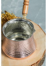 Resim Cooker 400 Ml Dövme Bakır El Yapımı Cezve Kahve Cezvesi Bk015 