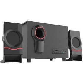 Resim Bilgisayar Hoparlörleri Ahşap Multimedya Subwoofer Bluetooth Ses USB Dizüstü Hoparlörler Bluetooth + 3.5mm Bağlantı | Kitaplık Hoparlörler (Siyah) 