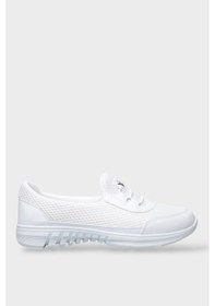 Resim Kadın Ortopedik Fileli Anne Babet Günlük Ayakkabı Beyaz Beyaz 