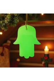 Resim Bahat Fatma Ana Eli Karanlıkta Parlayan Fosforlu Dikiz Aynası Asma Süsü İslami Aksesuar 