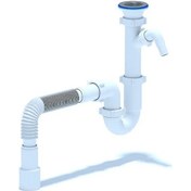 Resim Anı Plast 1 1/2"x40 Çamaşır Makinesi Drenaju İçin Mutfak Lavabosu İçin Sifon 316836843 