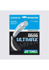 Resim Yonex Bg 66 Ultimax Badminton Kordajı Beyaz 10 M 
