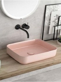 Resim İsvea Isvea Infinity 50 Cm Tezgahüstü Lavabo-somon 