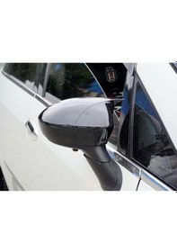 Resim Ebal Otomotiv Fiat Punto Evo Batman Yarasa Ayna Kapağı Piano Black 2009 - 2012 