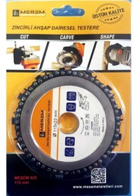 Resim Meşem Zincirli Ahşap Testere 115 Mm 929 