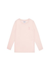 Resim U.S. Polo Assn. Kız Çocuk Açık Pembe Bisiklet Yaka Basic Sweatshirt 50317923-VR078 