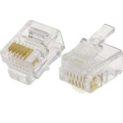 Resim Yka RJ12 Jack 6 Pin 100 Adet 