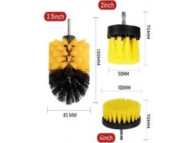 Resim Optana​ Matkap Ucuna Takılan Fırça Matkap Uyumlu Halı Koltuk Yıkama Fırçası Araç Koltuk Teker Yıkama Temizleme 