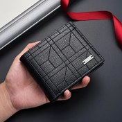 Resim 2025 Erkek RFID Engelleme İnce Cüzdan - 10 Kart Yuvası ve Para Klipsi ile Gerçek Suni Deri Minimalist Cüzdan | Seyahat İşleri için Ultra İnce Hafif | Erkekler için Hediye (Siyah/Kahverengi/Koyu Kahverengi) 