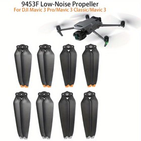 Resim 4 adet 9453F Hızlı Çıkarma Propellerleri DJI Mavic 3 Pro/3/3 Classic için - Katlanabilir Bıçak, Fan Koruyucusu ile Gürültüsüz Drone Aksesuarları, Temel Drone Aksesuarı 