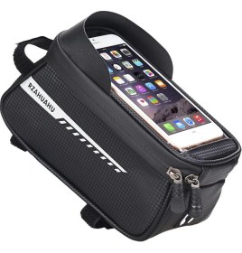 Resim Bisiklet Elektrikli Scooter Bölmeli Çanta Su Geçirmez Telefon Tutucu Gidon Uyumlu Çantası 