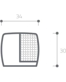 Resim System 1015 Kapı Stoperi Yapışkanlı/Vidalı Mat Altın-Siyah Plastik Renk Çap 34 mm 