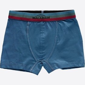 Resim Malabadi Erkek Çocuk Mavi 8 Li Paket Pamuk Elastan Boxer 208 