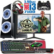 Resim WARBOX HORBİ i3 7100 3.90ghz 16gb Ram 240gb Ssd 250gb Hdd R7 240-4gb E.kartı 19" Monitör Gaming Pc 