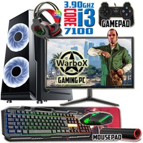 Resim WARBOX HORBİ i3 7100 3.90ghz 16gb Ram 240gb Ssd 250gb Hdd R7 240-4gb E.kartı 19" Monitör Gaming Pc 