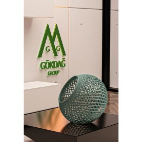 Resim Renkli 22 cm Cam Göbeği Avize Başlığı, E27 Duy Uyumlu, Askısız Tasarım 