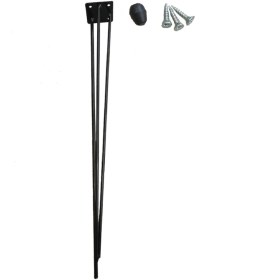 Resim Evnalia Metal Firkete Ayak 50 cm 4'lü Set Kaşıklık Orta Sehpa Zigon Kütük Ayak 