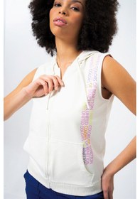 Resim Benetton Bnt-w20395-23y Kadın Kapşonlu Sweat Shirt Bnt-w20395-r0152 Bej 