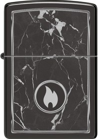 Resim Zippo Marble Flame Dizayn Çakmak Füme 