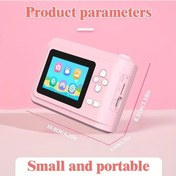 Resim Topshop1 Portable Mini Fotoğraf Yazıcı Pembe Plus 3 Rulo Kağıtlı Kordonlu Not Alın Ve Anı Yakalayın 