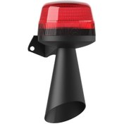 Resim MESAN Led Multifonksiyon 10 Ses Borulu Siren Kırmızı 12-24vac/dc Ms 58 