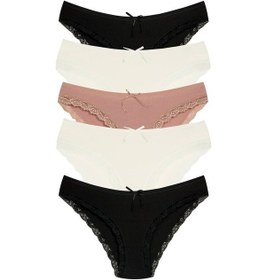 Resim New Lilla 1901 Kaşkorse Dantel Paça Bikini Külot Paketi (555343949) 