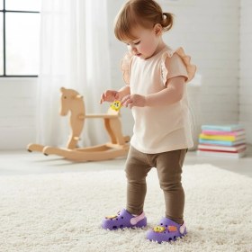 Resim Gezer Kız Çocuk Figürlü Bebe Sandalet Terlik ( Dar Kalıptır ) 