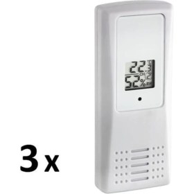 Resim Dijital Klima Monitörü, 3 Transmiterli, Hassas Termo-Higrometre 