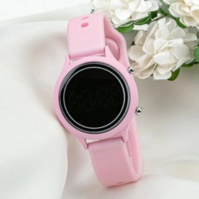Resim Pudra Pembe Led Büyük Kız Çocuk Kol Saati ST-304040 