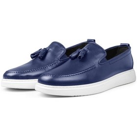 Resim Ducavelli Fringe Hakiki Deri Erkek Günlük Ayakkabı, Loafer Ayakkabı, Hafif Ayakkabı, Yazlık Ayakkabı, Hafif Ayakkabı Lacivert 