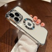 Resim M.TK Moveteck Apple iPhone 11 Uyumlu Kılıf Kamera Lens Üstü Kapalı Koruma Orta Logo Gösterir Arkası Şeffaf 