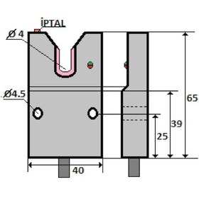 Resim Mefa İks-p40ta-pa ,kübik/3mm Pnp-no Ayar+iptal 3-kablo İplik Sensör 