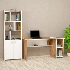 Resim Kalender Dekor Avel Mayra 145 cm Çalışma Masası Takımı 