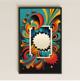 Resim Pop Art Patlama Temalı Şeffaf Pleksi Tablo 