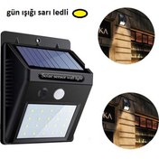 Resim Hareket Sensörlü Güneş Enerjili Lamba 20 led 