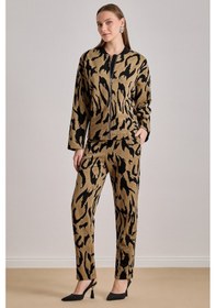 Resim Bomber Çok Renkli Jakarlı Ceket Çok Renkli 