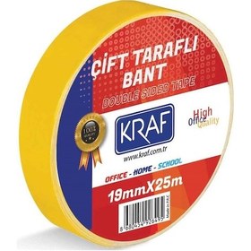 Resim Kraf Çift Taraflı Bant 19mmx25m 2519g 