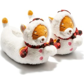 Resim Twigy Eskimo Kadın,Garson Boy Hayvanlı Panduf Beyaz 36/41 