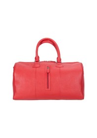 Resim Bloominbag Bloomvoyager Roma Rouge Hakiki Deri Duffle Unisex Seyahat & Hafta Sonu Çantası Kırmızı 