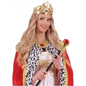 Resim Altın Prenses Tacı ve Kırmızı Asası 