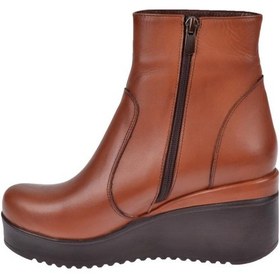 Resim Pullman Hakiki Deri Dolgu Taban Kadın Bot Ayk-300 Taba Taba 