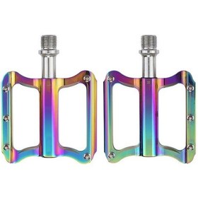 Resim Lunje Xt-t001 Bir Çift Anti-titreşim Dağ Bisikleti Pedalı Kaymaz Hafif Alüminyum Alaşım Bisiklet Pedalı Plaka - Çok Renkli Yurt Dışından A 